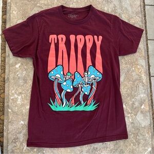 Burgundy Graphic Tee